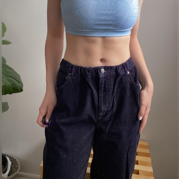 Navy Corduroy Pants - Picture 3 of 4